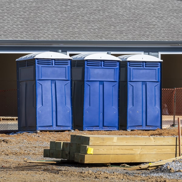 how can i report damages or issues with the portable restrooms during my rental period in Burns MI